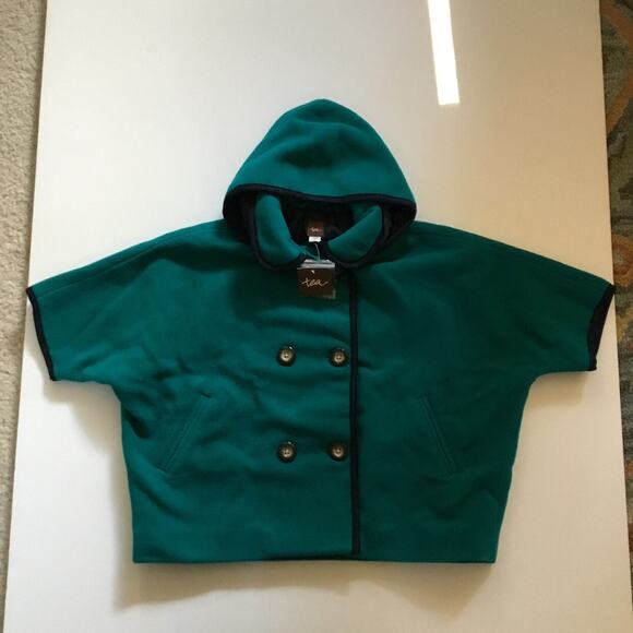 NWT Tea Collection Wool Blend Eastside Cape Coat - Picture 2 of 7